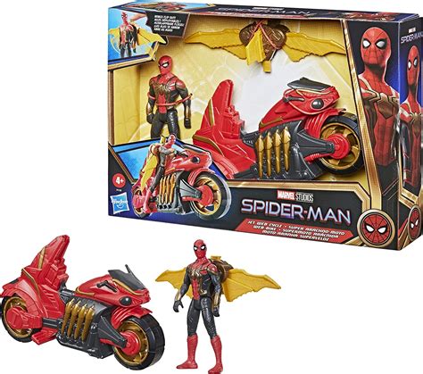 Buy Marvel Spider-Man No Way Home 6-Inch Action Figure and Jet Web ...