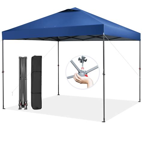 Costway Easy Setup Pop-up Awning Shade 10x10ft Outdoor Instant Canopy ...