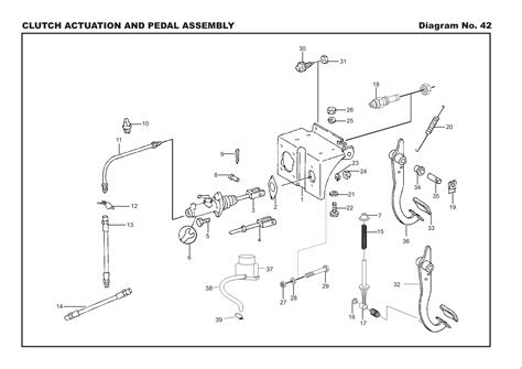 Guniune Spare Parts For Gear Box Clutch Actuation And Pedal Assembly ...