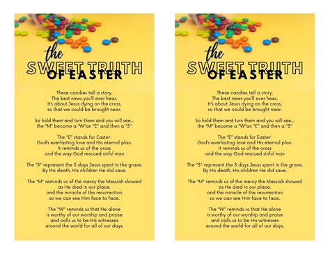 Easter Poem for Kids Church: PDF Printable – Sunday School Works