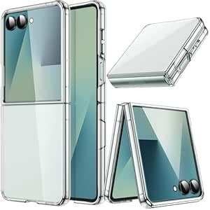 JETech Case for Samsung Galaxy Z Flip 7 2025, Crystal Transparent Hard ...