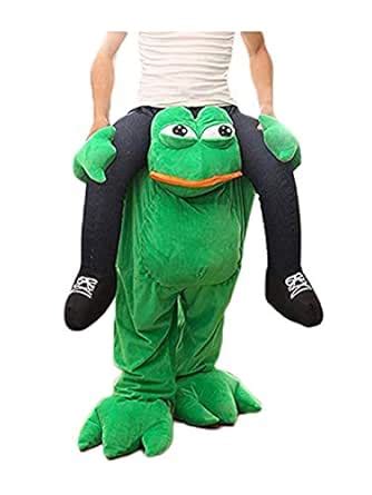 Halloween Carry Mascot Me Ride On Green Frog Oktoberfest Costume Ride ...