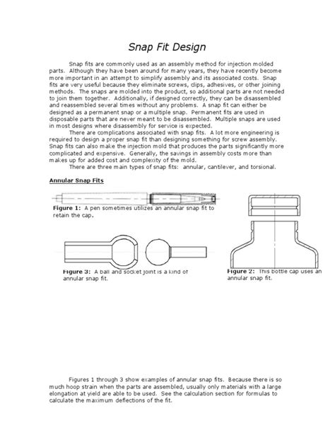 Image result for SolidWorks S Snap-Fit Designs Tutorial