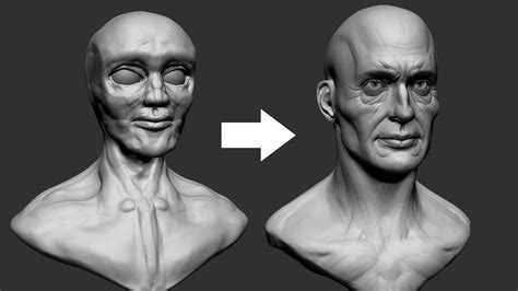 How to Improve Your Face Sculpting in ZBrush - Real time Sculpting