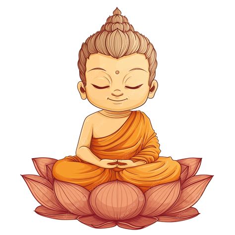 Cute Cartoon Lord Buddha, Lord Buddha, Buddha, Cartoon Buddha PNG ...