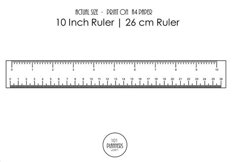 Printable Ruler Inches And Cm | Plan Your Year Easily!