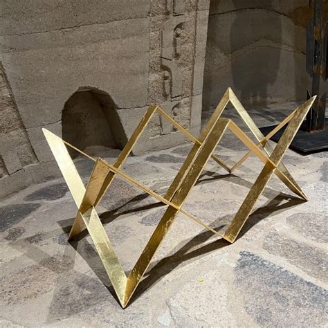 1960s Arturo Pani Stellar Gold Leaf Coffee Table Base Mexico City ...