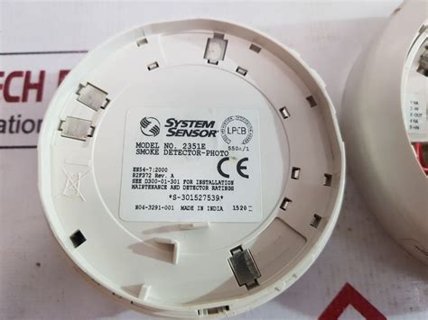 System Sensor 2351E Conventional Optical Photo Smoke Detector With B312 ...