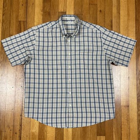 Munsingwear Oxford Shirt Mens L Wrinkle Free Casual Button Down Blue ...
