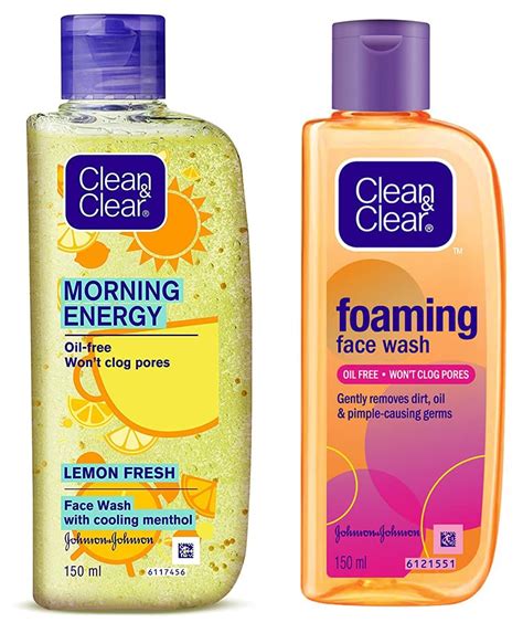 Clean & Clear Morning Energy Lemon Fresh Face Wash, Yellow, 150 ml ...
