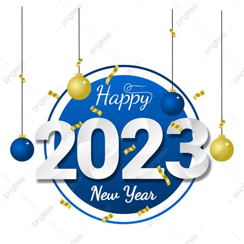 Feliz Año Nuevo 2023 En Colorido PNG , Feliz Año Nuevo 2023, Año Nuevo ...