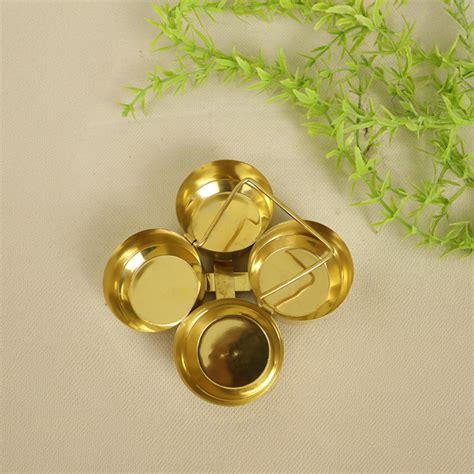 Buy Brass Roli Chawal Stand - Puja Essentials – Pujalane