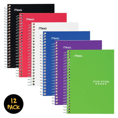 Five Star Personal Spiral Notebook College Ruled 7 x 4 38 6 Pack ...