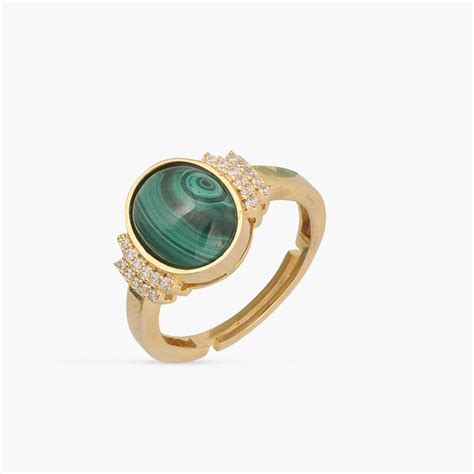 Discover Malachite Classic Silver Finger Ring | Paksha - Paksha India