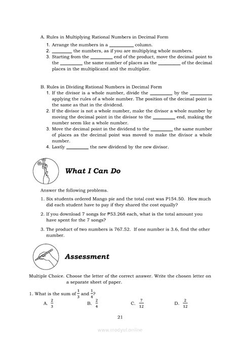 Image result for Math 7 Module 6