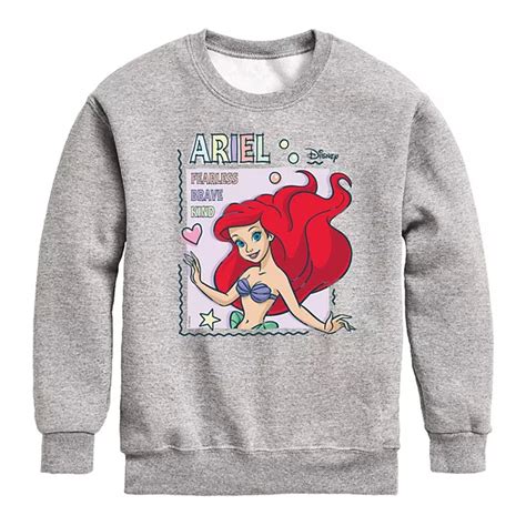Disney's The Little Mermaid Boys 8-20 Fearless Crew Fleece Sweatshirt