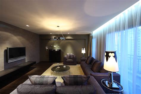 现代简约风格116平米三居客厅沙发设计图片_别墅设计图