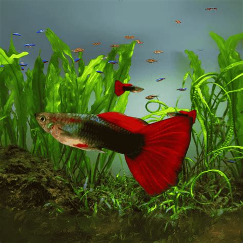 Guppy Red Taxi – Active, Peaceful & Beginner Aquarium Fish ...