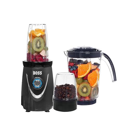 Buy Boss Nutri Plus 550 Watts Blender/Mixer/Smoothie Maker, 3 Jars ...