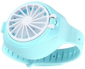 rich hood Portable USB Watch Fan Rechargeable Folding Third Gear ...