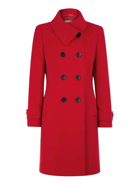 Precis petite Scarlet Wool Coat in Red | Lyst