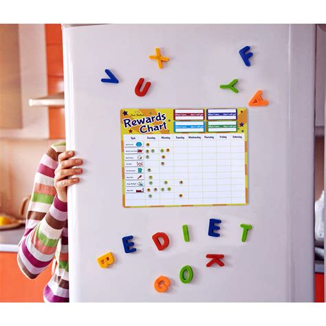 Buy Kids Rewards Chart for Chores and Behavior - Magnetic Stars, Dry ...