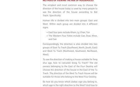 GUIDE ON HOW TO DETERMINE A SIMPLE AGE-APPROPRIATE HOUSE DIRECTION ...