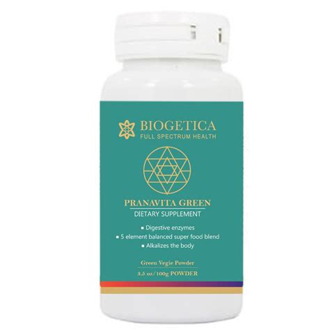 Buy BiogeticaPranavita Green Balanced Green Drink - Superfood Complex ...