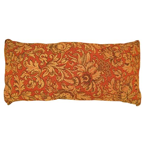 Decorative Antique Jacquard Tapestry Pillow with Floral Elements ...