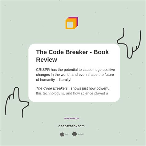 Image result for The Code Breaker Book Cover