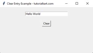 Image result for Clear Button in Python