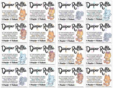 How To Do The Ultimate Diaper Raffle (Free Printables) - Mommy Maker ...
