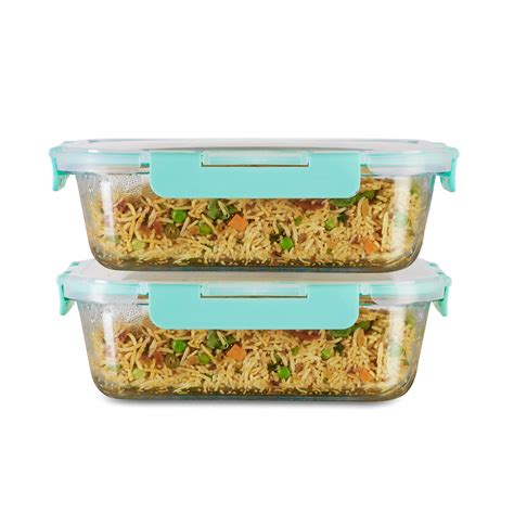 Buy Allo Foodsafe Glass Containers With Lids, Microwave Safe Containers ...