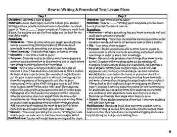 Image result for Procedural Text Lesson Plan