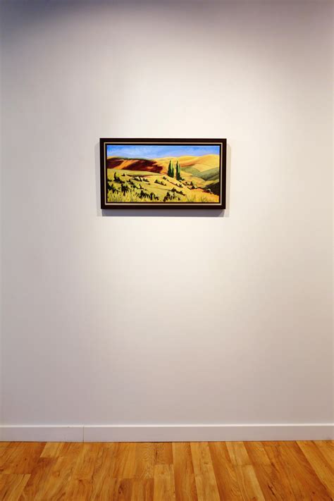 Emily Wood - Skyrocket Hills, Evening, 2018, oil on canvas, 12 x 24 in ...