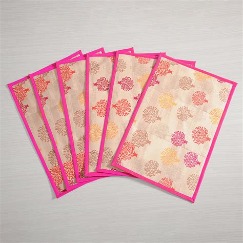 Buy SWAYAM Printed Placemats - Set Of 4 from Swayam at just INR 749.0