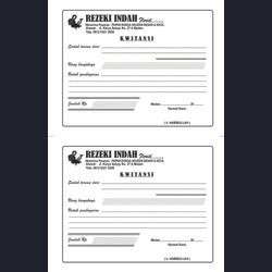 Jual Cetak Nota A5 2 Ply / Rangkap ( Custom NCR Bon Invoice ) 2 ply ...