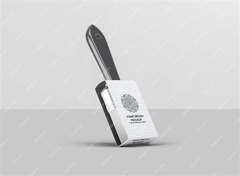 Premium PSD | Paint Brush Mockup