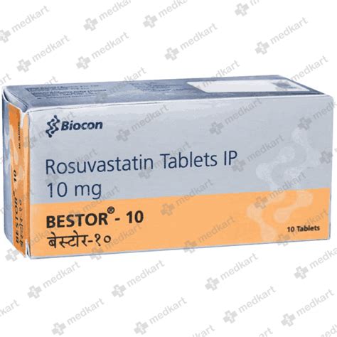 BESTOR 10MG TABLET 10'S : View Price, Combination and Alternatives ...