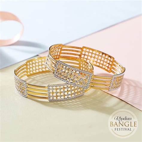Buy Rhodium Bangle Online | Rhodium Bangle by Manubhai.