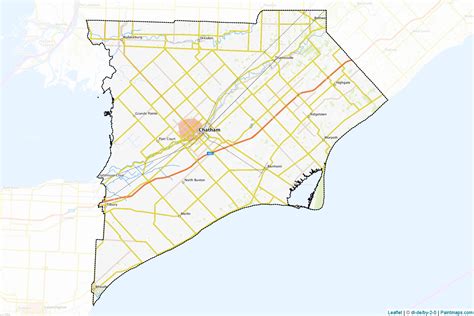 Make printable Chatham-Kent maps with border masking (cropping) using ...