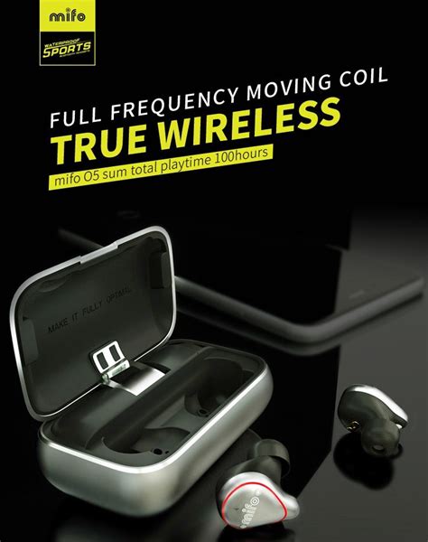 Mifo O5 Bluetooth 5.0 Earphones IPX7 Waterproofed Earbuds with 100 ...