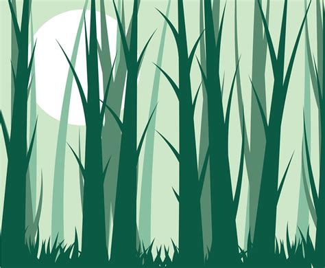 Forest Background Vector 9 Vector Art & Graphics | freevector.com