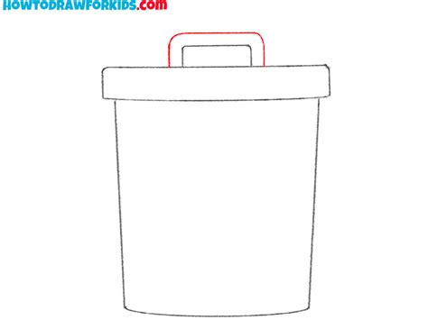 How to Draw a Trash Can - Easy Drawing Tutorial For Kids