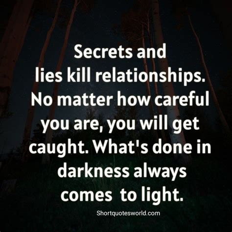 secrets and lies kills relationship quotes