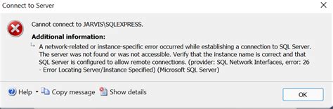 General Network Error SQL Server 的图像结果