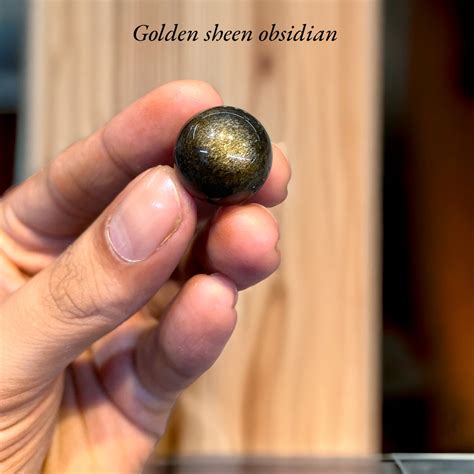 Golden sheen obsidian Mini Sphere – Gift Palace India
