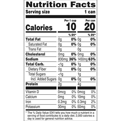 Swanson Broth, Beef-Nutrition-Facts