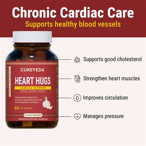 Buy Cureveda Heart Hugs - Herbal Tablets for Heart Health Support