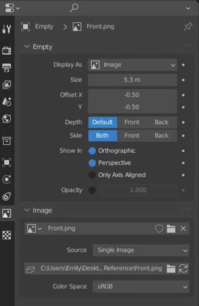 Blender Add Image Reference 的图像结果